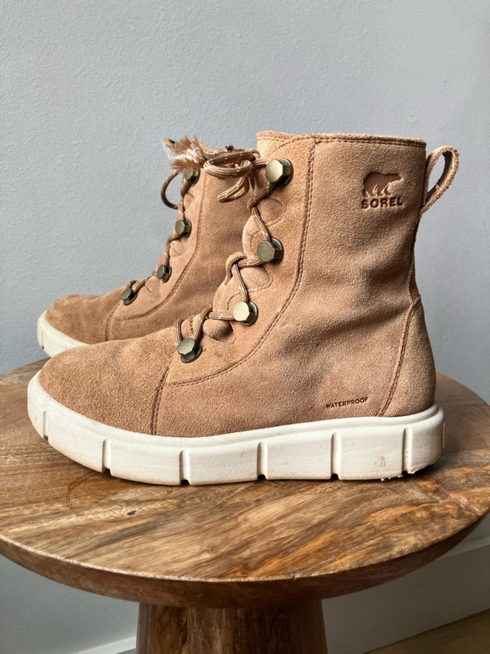 Sorel | Explorer III Joan Suede Leather Lace Up Boots
